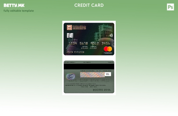 Модерен стил шаблон за мастер картички во Јемен меѓународна банка